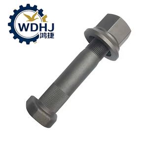 Ensemble de boulons de moyeu molet&eacute;s M22X120/110mm, goujons de roue de qualit&eacute; 10.9 pour camions lourds et remorques, boulons de moyeu hexagonaux pour camion